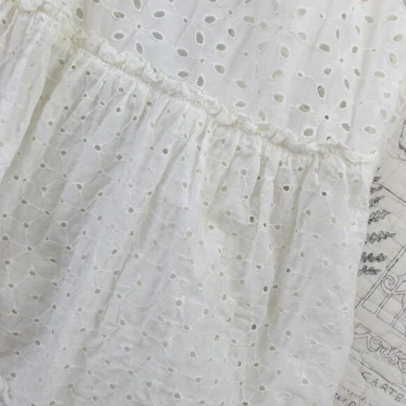 Anthropologie White Eyelet Maxi Dress - Picture 6 of 16